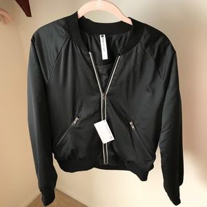 Fabletics Electra Puffy Bomber Jacket, Sz L